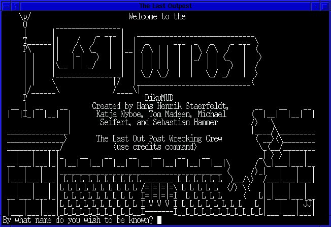 The title screen.