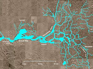 The Delta.  A GPS really helps.